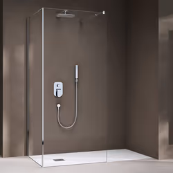 Sogood Paroi de Douche à Litalienne Transparent Pare-Douche Verre de Sécurité 8mm Bremen-L 1K 120x140cm Stabilisateur