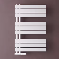 Sogood Radiateur de Salle de Bain Sèche-Serviette 76x50cm Radiateur à Eau Chaude ou Électrique Blanc Sèche-Serviettes Design ...