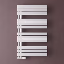 Sogood Radiateur de Salle de Bain Sèche-Serviette 104x60cm Radiateur à Eau Chaude ou Électrique Blanc Sèche-Serviettes Design ...