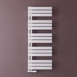 Sogood Radiateur de Salle de Bain Sèche-Serviette 131x50cm Radiateur à Eau Chaude ou Électrique Blanc Sèche-Serviettes Design ...
