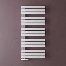 Sogood Radiateur de Salle de Bain Sèche-Serviette 131x60cm Radiateur à Eau Chaude ou Électrique Blanc Sèche-Serviettes Design FN