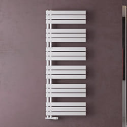 Sogood Radiateur de Salle de Bain Sèche-Serviette 159x60cm Radiateur à Eau Chaude ou Électrique Blanc Sèche-Serviettes Design FN
