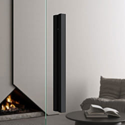 Sogood Poignee de Porte Noir avec Barre Poignee de Porte Poignee de Douche Fixation Design TK02
