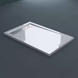 Receveur de douche extra plat blanc Xetro04W acrylique 80x140x5cm + bonde AL01 - SO GOOD