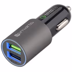 4smarts 4S464458, Auto, Lightning, 12 V, 3,1 A, Noir