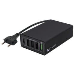 4smarts 460037 chargeur d'appareils mobiles Universel Noir Secteur Charge rapide Intérieure