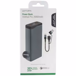 4smarts VoltHub Pro Lithium Polymère (LiPo) 26800 mAh Noir, Métallique