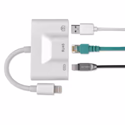 4smarts 468709, USB 2.0, Blanc, RJ-45, 15,5 g, 0,7 m