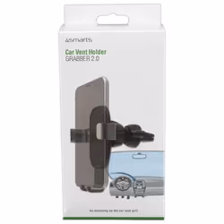 4smarts Grabber 2.0 Support actif Mobile/smartphone Noir, Gris
