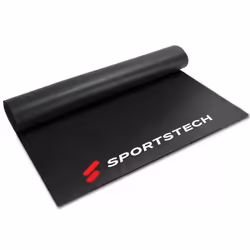 Tapis de protection noir pour appareils de fitness - SPORTSTECH - 1200x600x6 mm - insonorisant antidérapant
