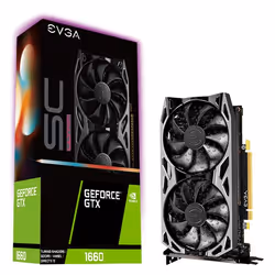 EVGA 06G-P4-1067-KR carte graphique NVIDIA GeForce GTX 1660 6 Go GDDR5