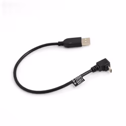 SYSTEM-S 53525934, 0,27 m, Micro-USB A, USB A, Noir