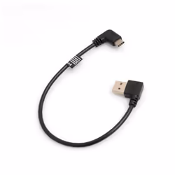 SYSTEM-S 53526348, 0,27 m, USB C, USB A, USB 2.0, Noir