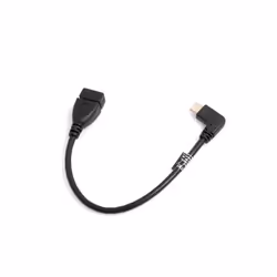SYSTEM-S 53526353, 0,22 m, USB C, USB A, USB 3.2 Gen 1 (3.1 Gen 1), Noir