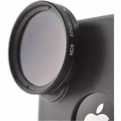 Filtre à densité neutre - SYSTEM-S - Vario ND2-400 - 37 mm - Pour iPhone X - Couleur Gris