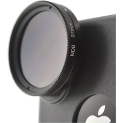 Filtre à densité neutre - SYSTEM-S - Vario ND2-400 - 37 mm - Pour iPhone X - Couleur Gris