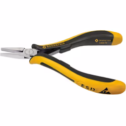 Informations techniques Domaine d'application (pince) : antistatique (ESD) Forme de mâchoire : droite Longueur : 120 mm Matér ...