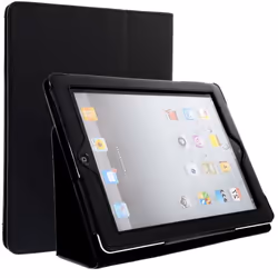 Etui Smart Case pour Apple iPad 2 / iPad 3 / iPad 4 (Wake / Sleep) - Cuir synthétique noir Housse Pochette