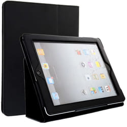 Etui Smart Case pour Apple iPad 2 / iPad 3 / iPad 4 (Wake / Sleep) - Cuir synthétique noir Housse Pochette