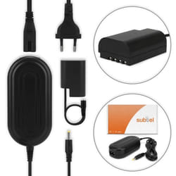 subtel® Alimentation Compatible avec Panasonic GH5 Lumix DC-GH5s DMC-GH4 GH4 GH4r GH4h GH3 Lumix DMC-GH3h GH3a G9 Lumix DC-G9 3m