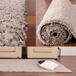 Tapis Shaggy Poils Hauts Tapis Divers Couleurs et Tailles [160x230 cm Gris]
