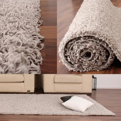 Tapis Shaggy Poils Hauts Tapis Divers Couleurs et Tailles [160x230 cm Gris]