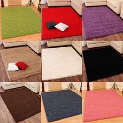 Paco Home Tapis Shaggy Poils Hauts Tapis Divers Couleurs et Tailles 160x230 cm Beige