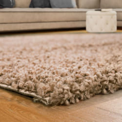 Tapis Shaggy Longues Mèches En Beige 70x250 cm - Paco Home