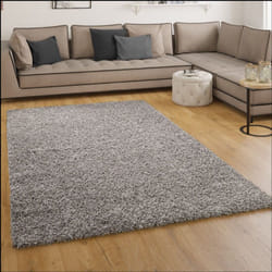 Paco Home - Tapis Shaggy Longues Mèches En Gris 60x100 cm