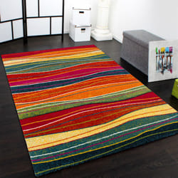 Paco Home - Tapis Moderne Splash De Marque Modèle Coloré Rayures Neuf eo 80x150 cm
