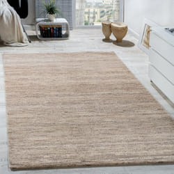 Paco Home - Tapis Moderne Salon Poils Ras Confortable Prix Avantageux Chiné En Couleur Crème 60x100 cm