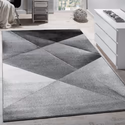 Relativement sobre par rapport aux modèles habituels, ce tapis prend vie grâce à la beauté de ses lignes asymétriques. Ses co ...
