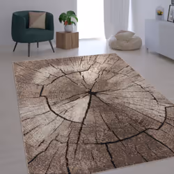 Ce tapis reproduisant les motifs d'un tronc d'arbre est extrêmement réaliste grâce à de nombreux détails. Il vous permet d'in ...