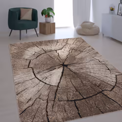 Ce tapis reproduisant les motifs d'un tronc d'arbre est extrêmement réaliste grâce à de nombreux détails. Il vous permet d'in ...