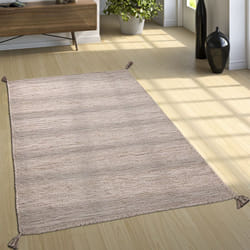 Paco Home - Tapis De Créateur Tapis Tissé Kilim Tissé Main 100 % Coton Moderne Chiné Beige 80x150 cm