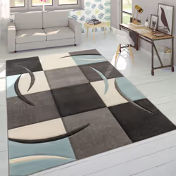 Tous les tapis à poil ras de cette collection vous séduiront par leur design unique. Les lignes claires modernes et les coule ...