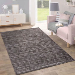 Paco Home - Tapis Poils Ras Moderne Tendance Couleurs Pastel Design Chiné Inspiration Taupe 60x100 cm