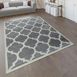 Paco Home - Tapis De Créateur Salon Tapis Tissé à Plat Moderne Tendance Tapis Gris Blanc 160x220 cm