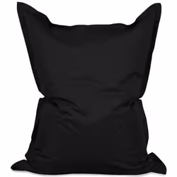 Lumaland pouf intérieur extérieur XXL 380L 140 x 180 cm Noir