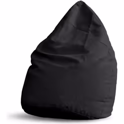 Pouf Poire XL PLUS 220 L - Ligne Confort - Fauteuil Poire Adulte et Enfant pour Salon - Noir