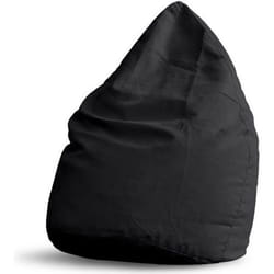 Pouf Poire XL PLUS 220 L - Ligne Confort - Fauteuil Poire Adulte et Enfant pour Salon - Noir