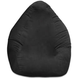 Lumaland pouf XL de luxe design de la ligne confort 120L noir