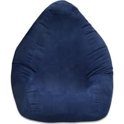 Lumaland pouf XL de luxe design de la ligne confort 120L Bleu marine