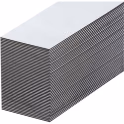 Etiquettes magnétiques, blancs, h x l 10 x 80 mm, lot de 100. Produit livré = monté. Hauteur = 10 mm. Coloris = blanc. Largeu ...