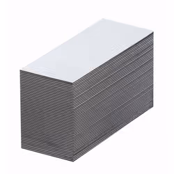 Etiquettes magnétiques, blancs, h x l 15 x 80 mm, lot de 100. Produit livré = monté. Hauteur = 15 mm. Coloris = blanc. Largeu ...