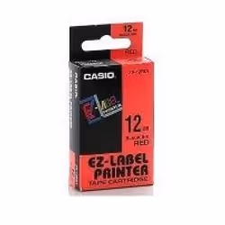 Casio XR-12RD1, Noir, Rouge, 1,2 cm, 8 m