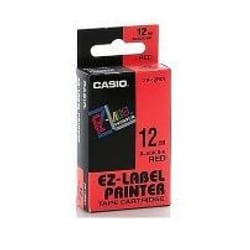Casio XR-12RD1 étiquette à imprimer Noir, Rouge