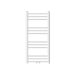 Radiateur Design Sahara Non Electrique - 400 x 800 mm - Blanc - Connexion Central - sans Kit de Raccordement - Forme Droit - avec Kit de Montage