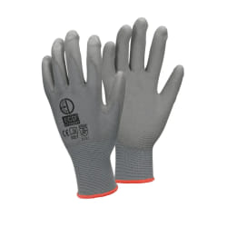 ECD Germany 36 Paires de Gants de Travail en PU - Taille 7-S - Gris