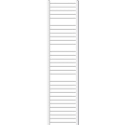 Ecd Germany - Radiateur Design Sahara - 400 x 1800 mm - Blanc - Connexion Latéral - Forme Courbé - avec Kit Montage Mural - Tige Chauffante Non